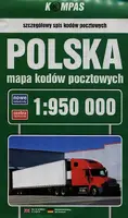 Okładka: Polska mapa kodów pocztowych 1:950 000