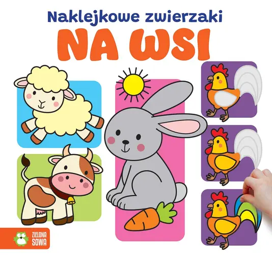 Okładka: Naklejkowe zwierzaki. Na wsi