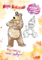 Okładka: Masza i Niedźwiedź. Wodne kolorowanie