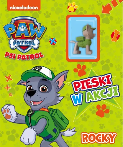 Okładka: Psi Patrol. Pieski w Akcji. Rocky.