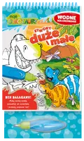 Okładka: Moje Dinozaury. Wodne kolorowanie. Stwory duże i małe