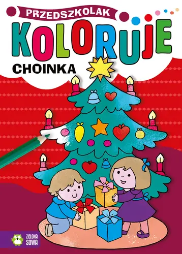 Okładka: Przedszkolak koloruje. Choinka