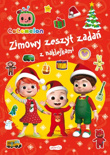 Okładka: Cocomelon. Zimowy zeszyt zadań z naklejkami