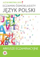 Okładka: Egzamin ósmoklasisty. Język polski. Arkusze egzaminacyjne