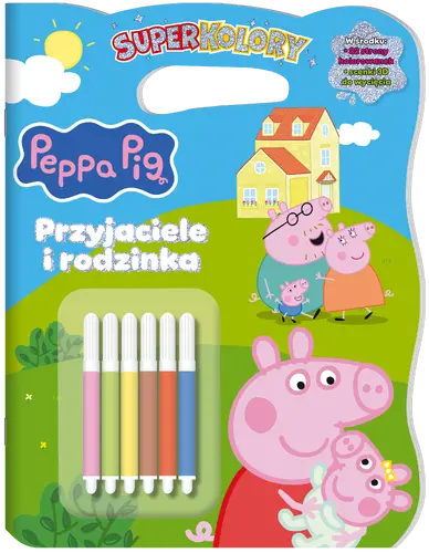 Okładka: Peppa Pig. Superkolory. Przyjaciele i rodzinka