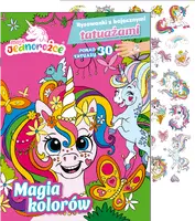 Okładka: Moje Jednorożce. Rysowanki z bajecznymi tatuażami cz. 1 Magia kolorów