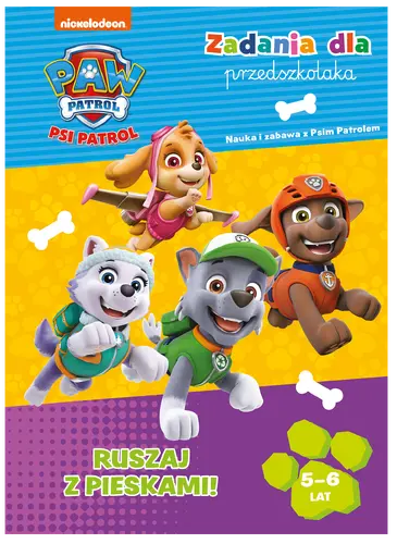 Okładka: Psi Patrol. Zadania dla przedszkolaka. Ruszaj z pieskami