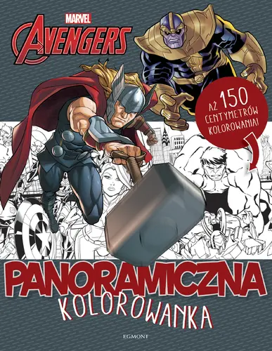 Okładka: Marvel Avengers. Panoramiczna kolorowanka