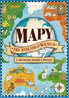 Okładka: Mapy do kolorowania. Z kredkami dookoła świata