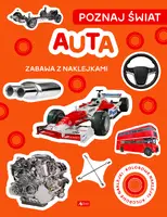 Okładka: Poznaj świat. Zabawa z naklejkami. Auta