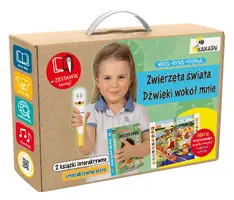 Okładka: Mówiąca książka interaktywna „Widzę, słyszę, poznaję. Dźwięki wokół mnie i Zwierzęta świata”
