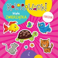 Okładka: Kolorowanki z naklejkami. Małe zwierzątka