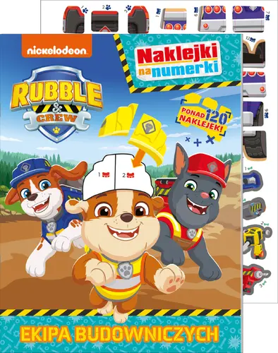 Okładka: Rubble and crew. Naklejki na numerki. Ekipa Budowniczych