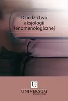 Okładka: Dziedzictwo aksjologii fenomenologicznej
