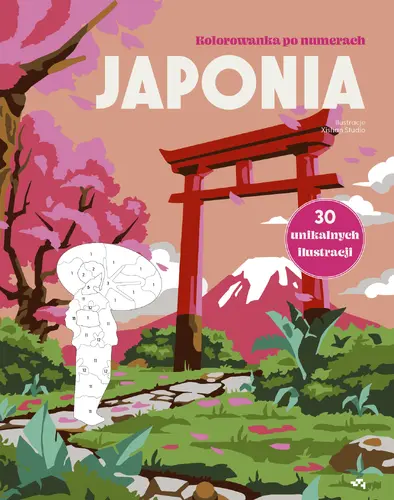 Okładka: Japonia. Kolorowanka po numerach