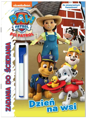 Okładka: Psi Patrol. Zadania do ścierania. Dzień na wsi