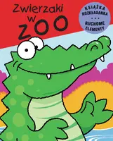 Okładka: Zwierzaki w zoo. Książka rozkładana. Ruchome Elementy