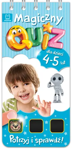 Okładka: Magiczny quiz dla dzieci 4-5 lat. Niebieski