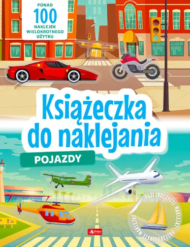 Okładka: Pojazdy. Książeczka do naklejania