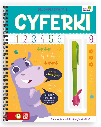 Okładka: Długopis znikopis. Cyferki