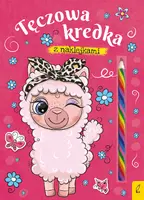 Okładka: Tęczowa kredka. Lama