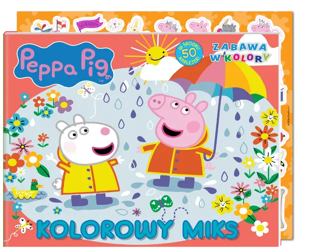 Okładka: Peppa Pig. Zabawa w kolory. Kolorowy miks.