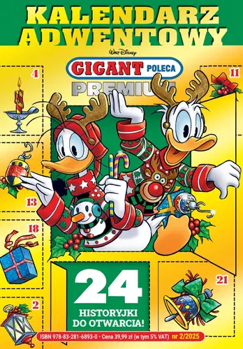 Okładka: Gigant Poleca Premium. Kalendarz adwentowy. Tom 2/2025