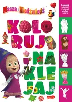 Okładka: Masza i Niedźwiedź. Koloruj i naklejaj 2
