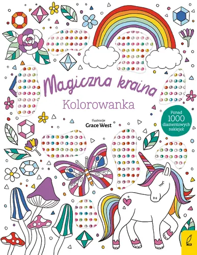 Okładka: Wypukłe naklejki. Magiczna kraina