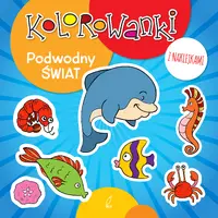 Okładka: Kolorowanki z naklejkami. Podwodny świat