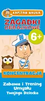 Okładka: Kapitan Nauka Zagadki obrazkowe Koncentracja 6+ (od 6 lat)