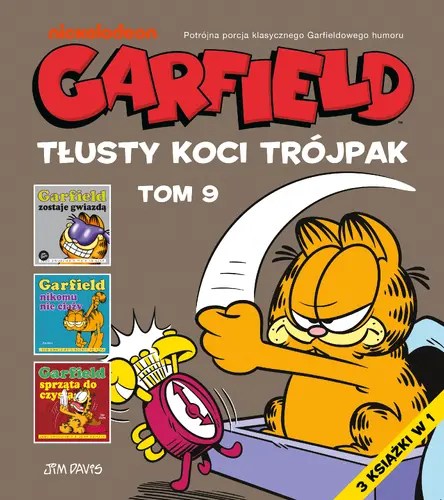 Okładka: Garfield. Tłusty koci trójpak. Tom 9