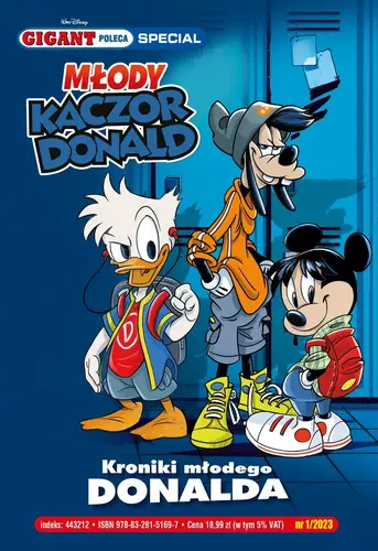 Okładka: Gigant Poleca Special. Młody Kaczor Donald. Tom 1/23