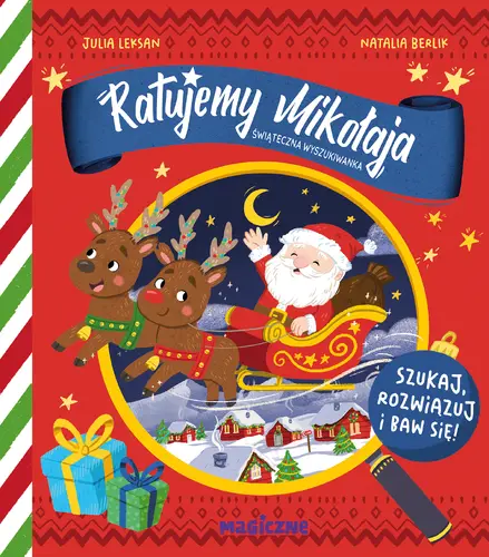 Okładka: Ratujemy Mikołaja. Świąteczna wyszukiwanka