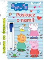 Okładka: Peppa Pig. Zadania do ścierania. Poskacz z nami