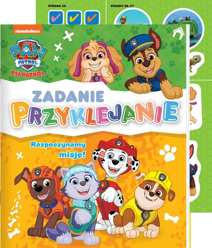 Okładka: Psi Patrol. Zadanie Przyklejanie cz. 6