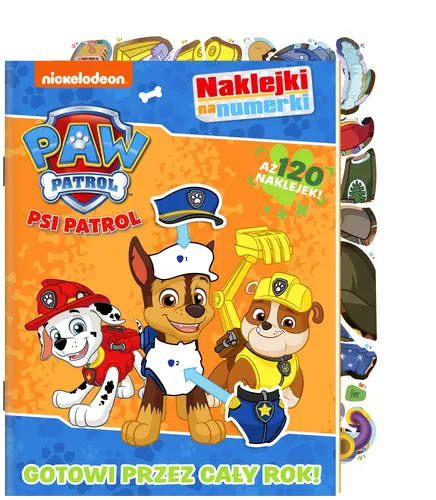 Okładka: Psi Patrol. Naklejki na numerki cz. 4 Gotowi przez cały rok!
