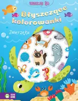 Okładka: Błyszczące kolorowanki. Zwierzęta