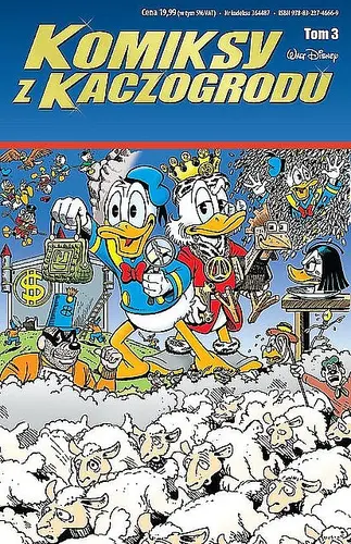 Okładka: Kaczor Donald i Sknerus McKwacz na tropie wielkiej przygody
