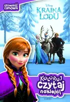 Okładka: Koloruj, czytaj, naklejaj. Kraina lodu.