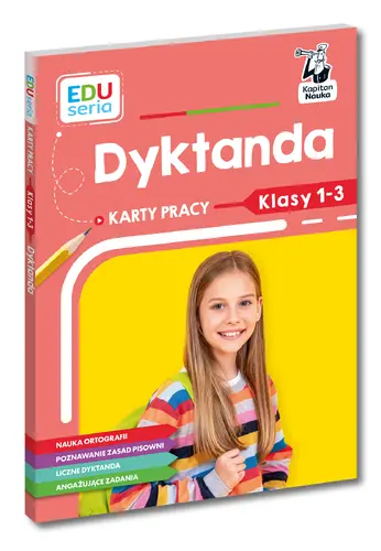 Okładka: EDUseria. Karty pracy. Dyktanda. Kapitan Nauka