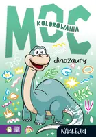 Okładka: Moc kolorowania. Dinozaury