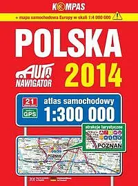 Okładka: Polska 2014 Atlas samochodowy 1:300 000