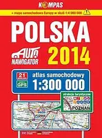 Okładka: Polska 2014 Atlas samochodowy 1:300 000