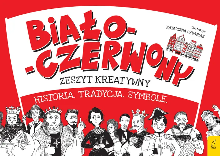 Okładka: Biało-czerwony zeszyt kreatywny