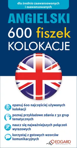 Okładka: Angielski 600 fiszek Kolokacje