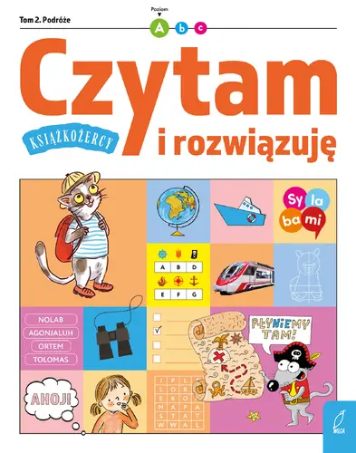 Okładka: Książkożercy. Czytam i rozwiązuję. Poziom 1. Tom 2