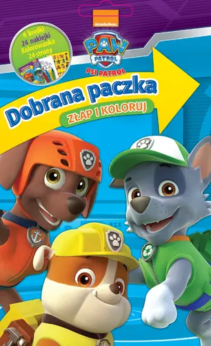 Okładka: Dobrana Paczka. Złap i koloruj. Psi Patrol