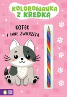 Okładka: Kolorowanka z kredką. Kotek i inne zwierzęta