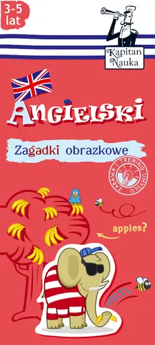 Okładka: Zagadki obrazkowe Angielski 3-5 lat